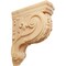 Ekena Millwork 3"W x 7 3/4"D x 10"H Small Hudson Acanthus Wood Corbel, Red Oak CORW03X08X10HDRO - alternate 1